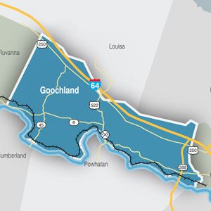 Map of Goochland County transportation